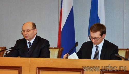  Александр Мишарин с заместителем главы администрации губернатора Алексеем Сотсковым