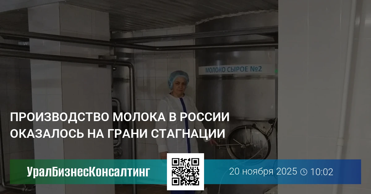 Производство молока в России оказалось на грани стагнации