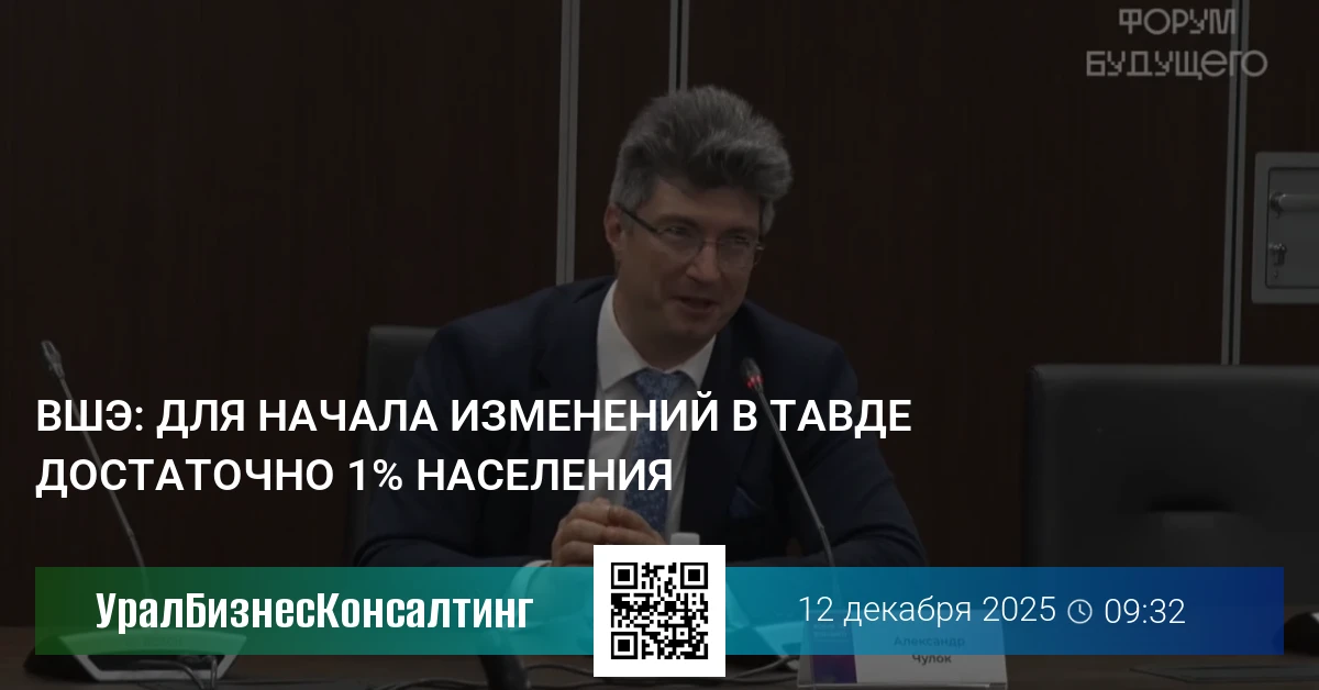 ВШЭ: Для начала изменений в Тавде достаточно 1% населения