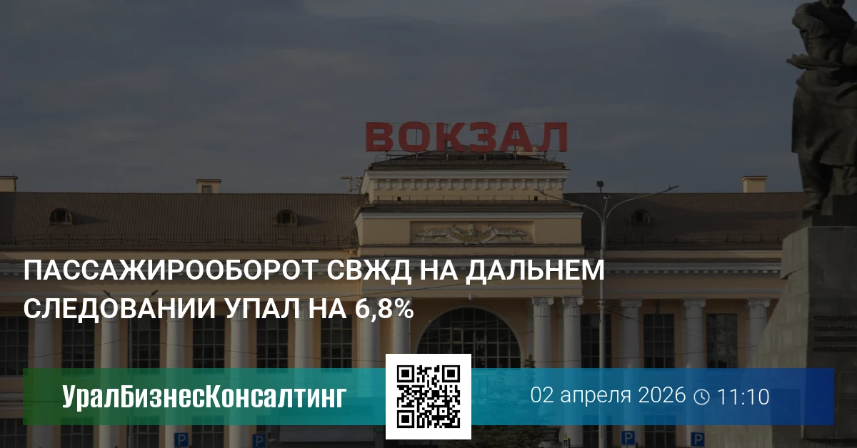Пассажирооборот СвЖД на дальнем следовании упал на 6,8%