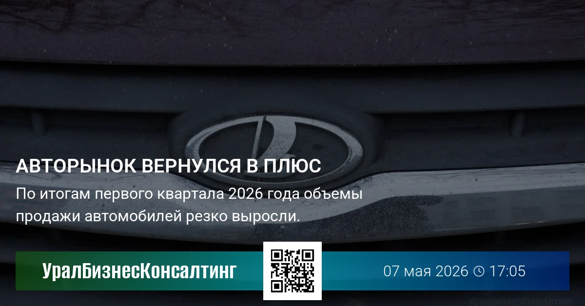 Авторынок вернулся в плюс