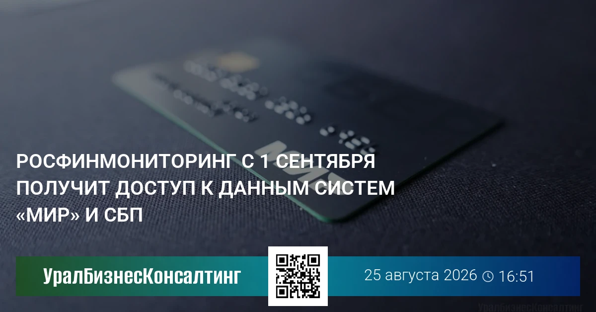 Росфинмониторинг с 1 сентября получит доступ к данным систем «Мир» и СБП