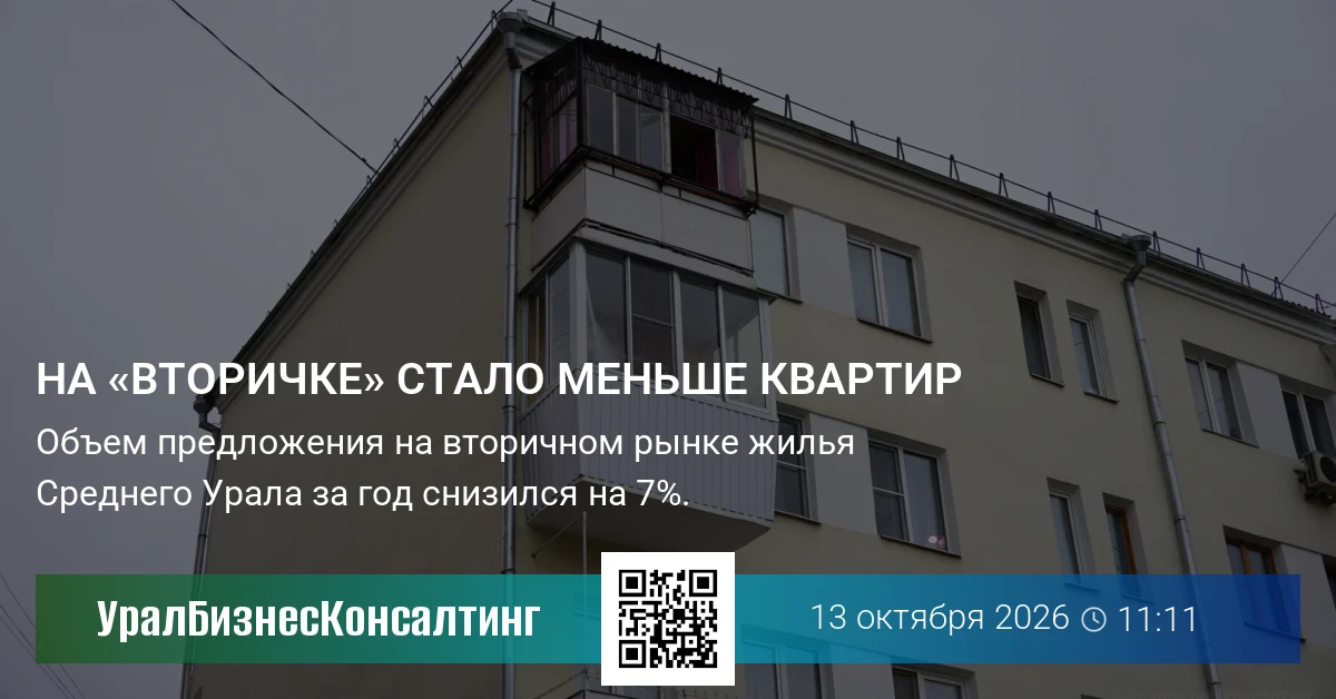 На «вторичке» стало меньше квартир