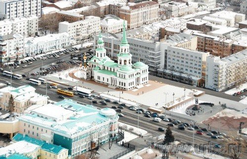 Вид храма Св. Екатерины с высоты птичьего полета Вид храма Св. Екатерины с высоты птичьего полета