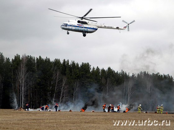 На горящие под снегопадом поленья бросили и воздушные, и наземные силы