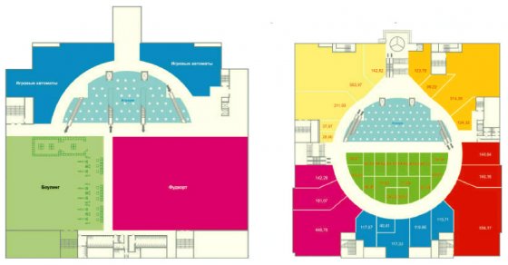 План развлекательной и торговой зоны План развлекательной и торговой зоны