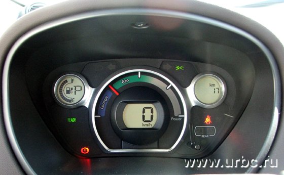 Панель приборов не блещет разнообразием