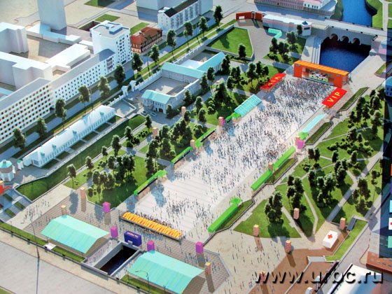 По предварительным оценкам, площадка может вместить от 35 до 50 тыс. болельщиков По предварительным оценкам, площадка может вместить от 35 до 50 тыс. болельщиков