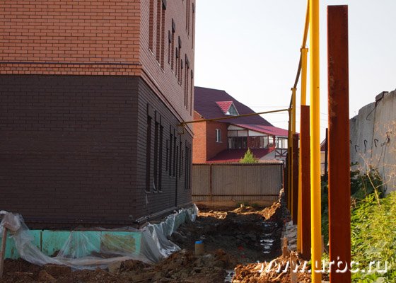 Газовая труба погнулась