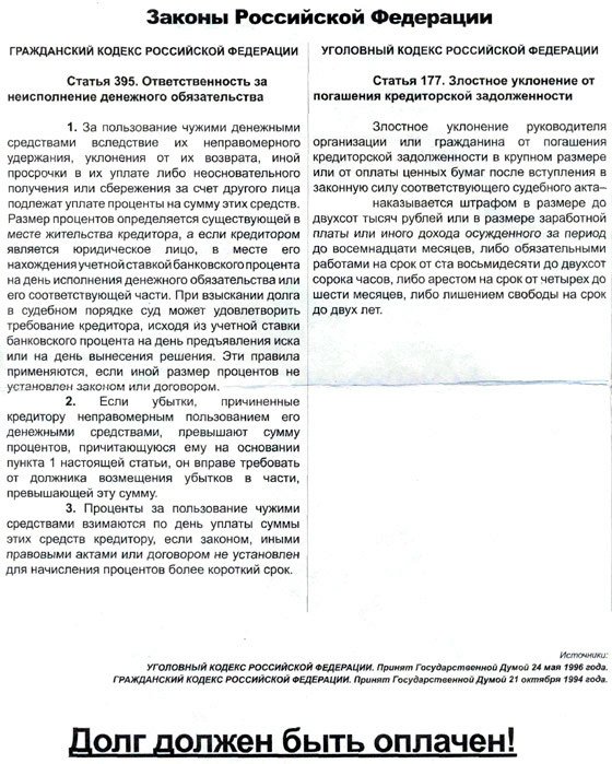 Имя им легион: у граждан пытаются выбить несуществующие долги