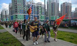 Целина-2014: в Академическом открылась юбилейная всероссийская студенческая стройка