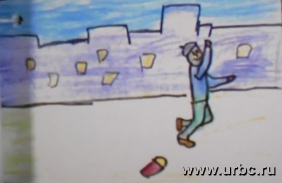 В одном из мультфильмов расплескавшиеся краски сделали Екатеринбург разноцветным