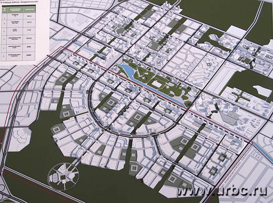 Жилая застройка предполагает три линии, точкой общего притяжения станет парк, расположенный в центральной части района