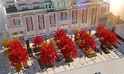 В Екатеринбурге сквер перед «Пассажем» превратится в первый кленовый парк. Изображение предоставило «Общество Малышева 73»