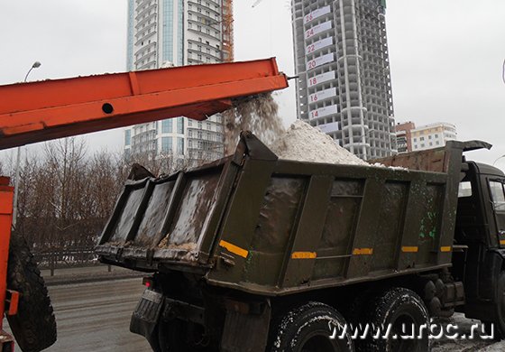 За сутки погрузчик нагружает снегом 200 самосвалов За сутки погрузчик нагружает снегом 200 самосвалов