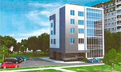 В Екатеринбурге состоялись публичные слушания о строительстве отеля на улице Бахчиванджи. Фото из официальной документации ООО «УралСибСтрой»