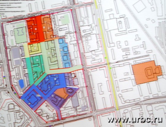 Цвета секторов соответствуют очередям строительства по принципу радуги: красные будут возводиться первыми, фиолетовые — последними Цвета секторов соответствуют очередям строительства по принципу радуги: красные будут возводиться первыми, фиолетовые — последними