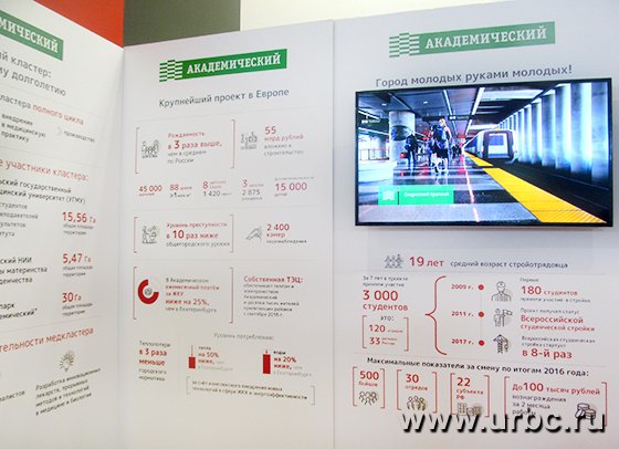 Посетителям стенда представлены ключевые показатели развития Академического