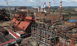 На ЕВРАЗ НТМК возвели основные конструкции домны №7. Фотография предоставлена пресс-службой ЕВРАЗа