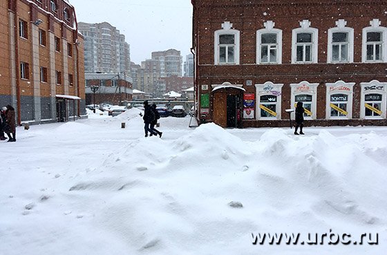 Город в снежном плену