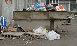 Застрявший мусор