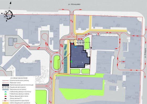 В центр Екатеринбурга втиснут новый небоскреб В центр Екатеринбурга втиснут новый небоскреб
