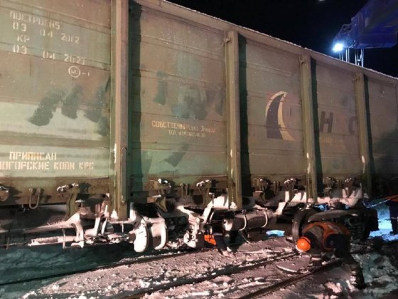 В Челябинске произошел сход трех вагонов