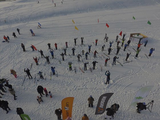 В Академическом районе Екатеринбурга состоялся забег «Лыжня России — 2022»