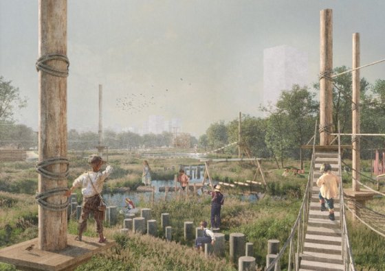 В Екатеринбурге выбрали концепцию благоустройства набережной Исети между улицами Ткачей и Лыжников