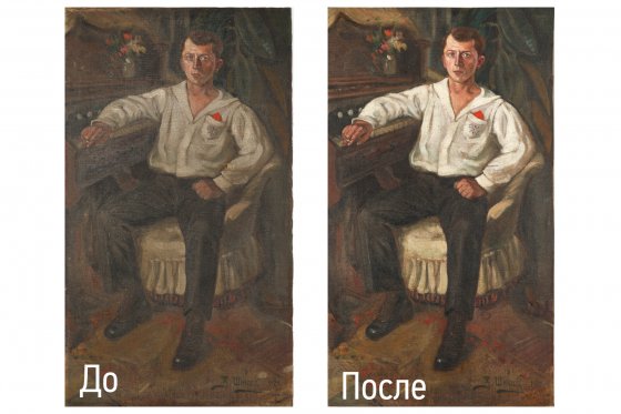 В Екатеринбургском музее ИЗО в срочном порядке отреставрировали двухсторонний холст для выставки «Алапаевский феномен»