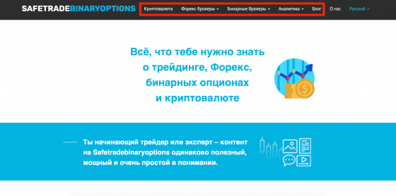 Проект в помощь трейдерам — Safetradebinaryoptions?