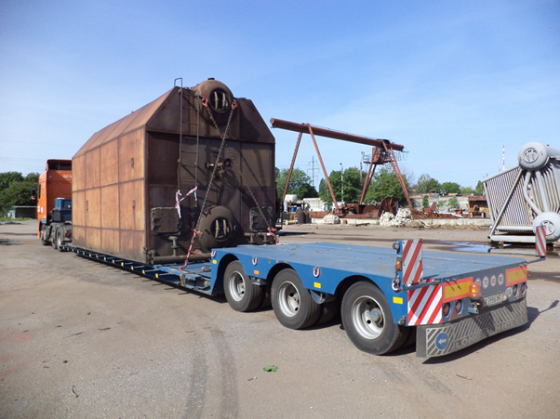 Перевозка деревянных бытовок длинномером