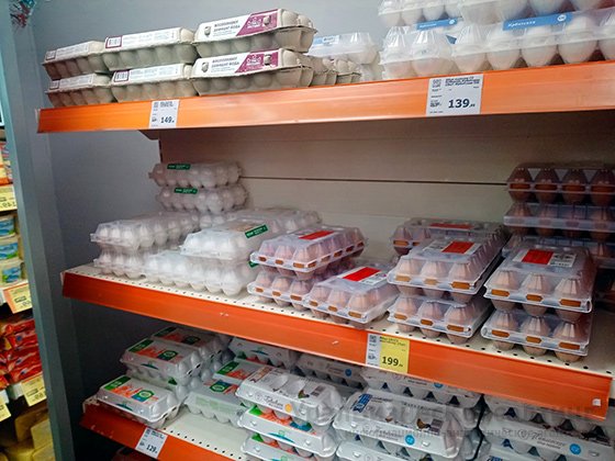 На Среднем Урале продолжают дорожать куриные яйца